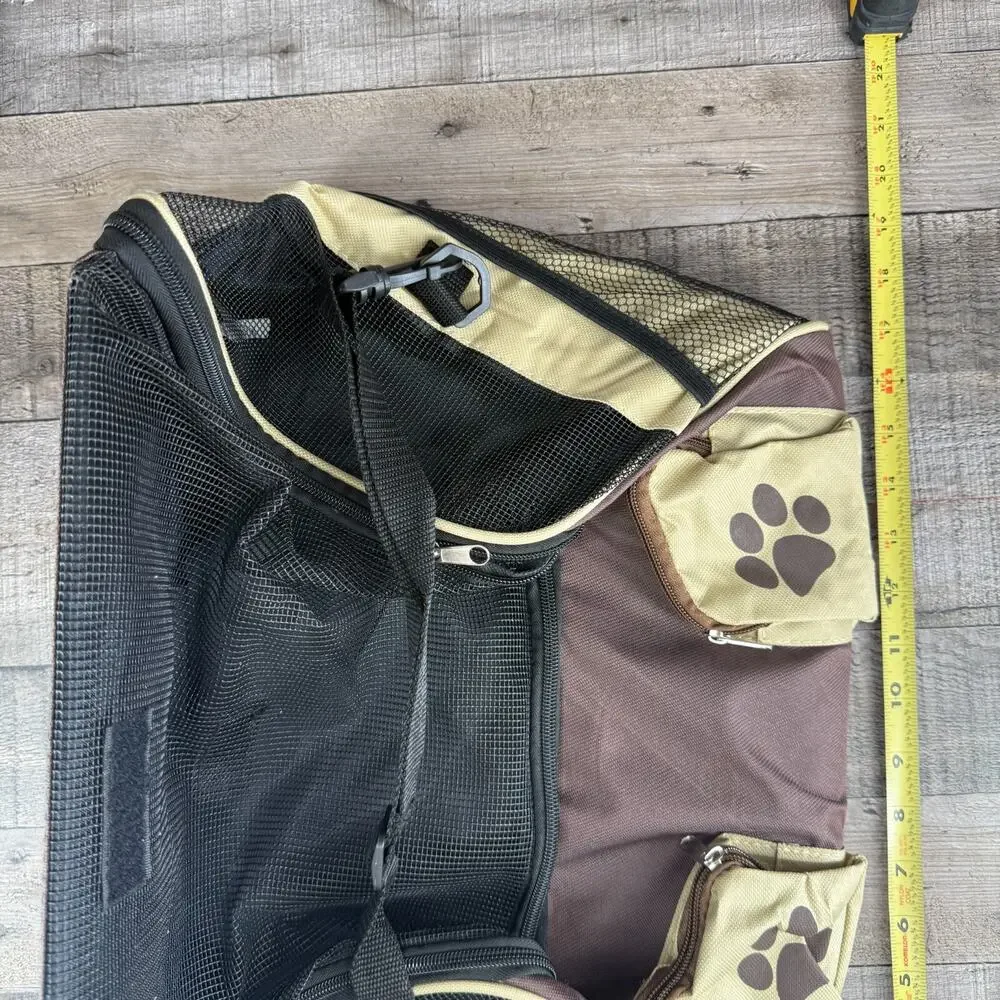 Animal Travel Case Carrier Kennel Small Size Vented With Pockets